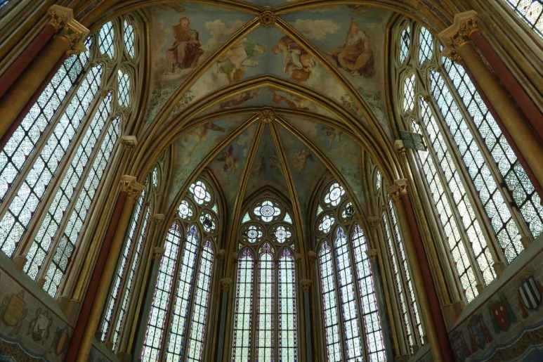 Chaalis - Fresque de la Chapelle Ste Marie