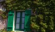 Giverny- Fenêtre aux volets verts