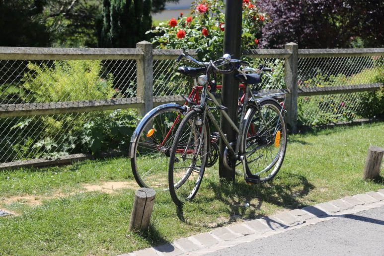 Arrivée à Giverny en vélo